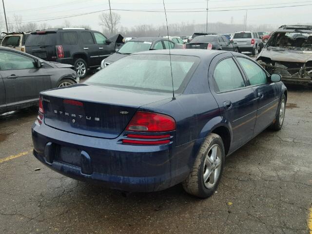 1B3EL46R36N250940 - 2006 DODGE STRATUS SX BLUE photo 4