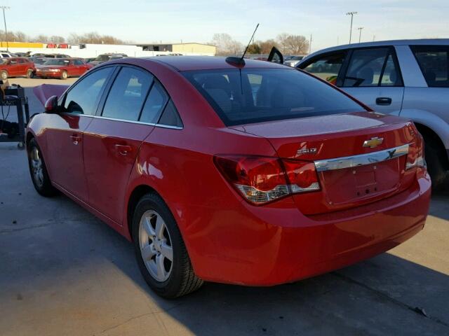 1G1PC5SB6F7249574 - 2015 CHEVROLET CRUZE LT RED photo 3