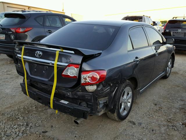 2T1BU4EEXBC703008 - 2011 TOYOTA COROLLA BA GRAY photo 4