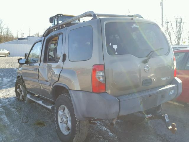 5N1ED28T02C528929 - 2002 NISSAN XTERRA XE BROWN photo 3