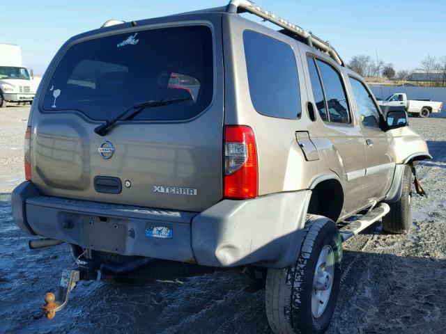 5N1ED28T02C528929 - 2002 NISSAN XTERRA XE BROWN photo 4