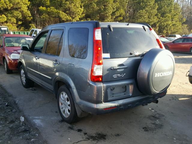 SHSRD78985U307036 - 2005 HONDA CR-V SE GRAY photo 3