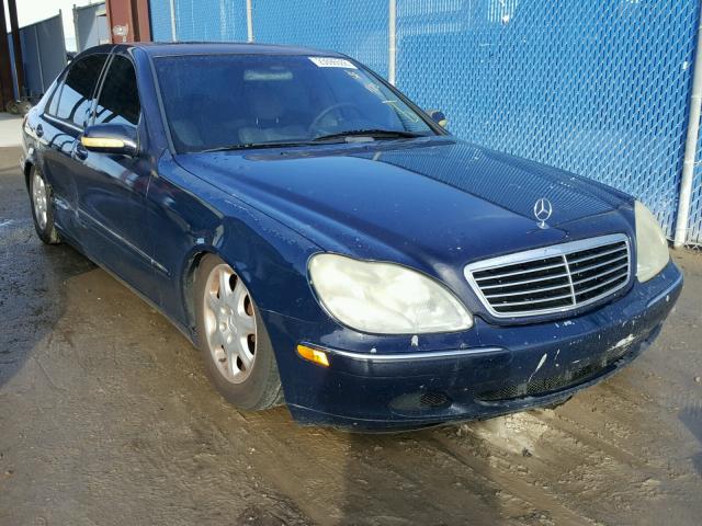 WDBNG70J2YA076780 - 2000 MERCEDES-BENZ S 430 BLUE photo 1