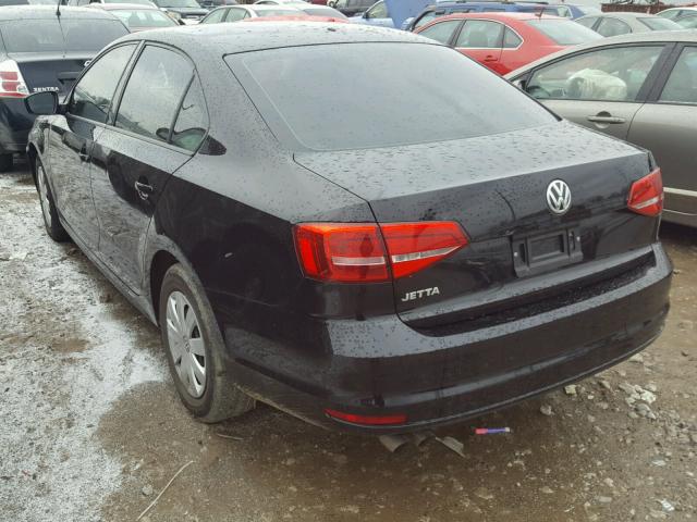 3VW1K7AJ3FM349431 - 2015 VOLKSWAGEN JETTA BASE 黑色 照片 3