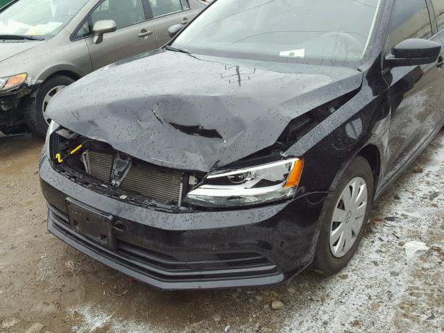 3VW1K7AJ3FM349431 - 2015 VOLKSWAGEN JETTA BASE 黑色 照片 9