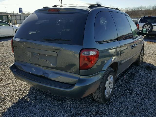 1D8GP45RX6B554380 - 2006 DODGE CARAVAN SX BLUE photo 4