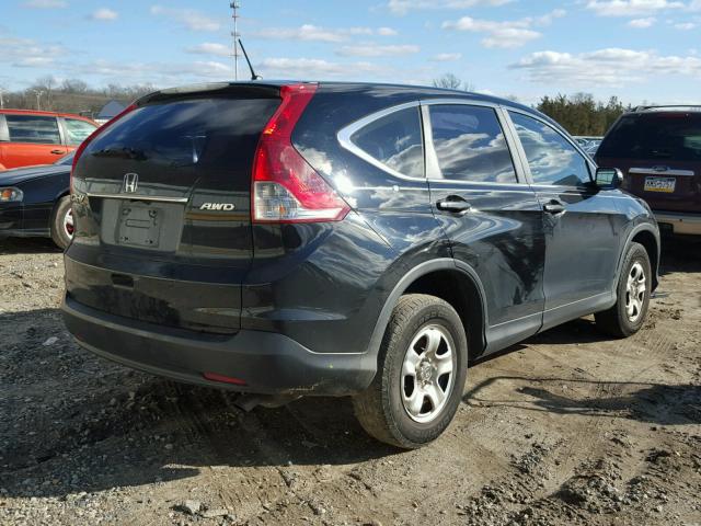 2HKRM4H37DH637087 - 2013 HONDA CR-V LX BLACK photo 4