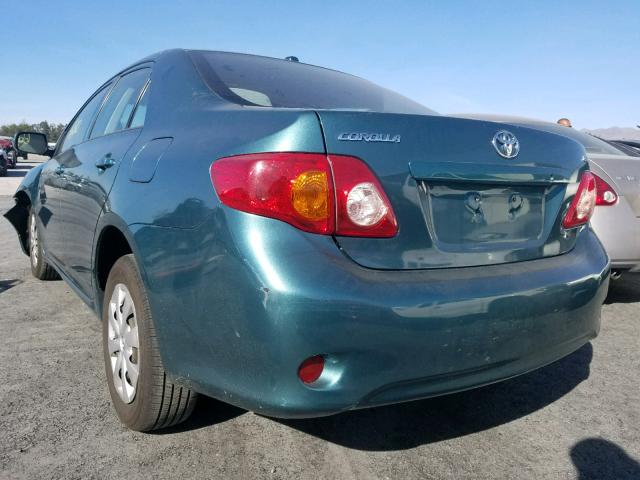 1NXBU40E39Z006747 - 2009 TOYOTA COROLLA BA BLUE photo 3