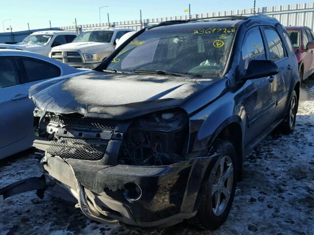 2CNDL73F776232903 - 2007 CHEVROLET EQUINOX LT BLACK photo 2