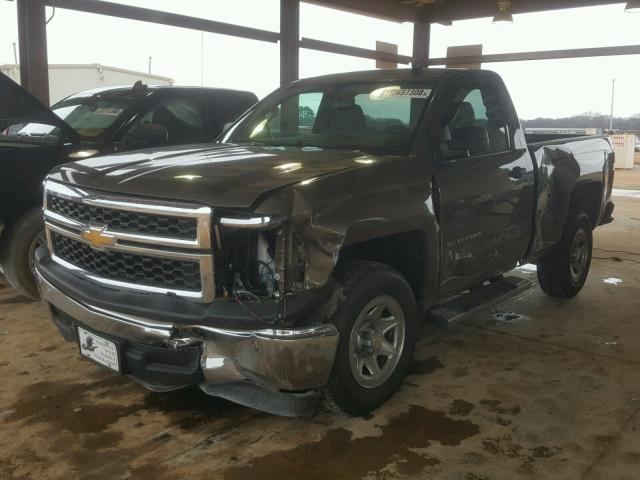 1GCNCPEH7EZ370157 - 2014 CHEVROLET SILVERADO BROWN photo 2