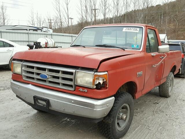 1FTEF14Y2JNB42218 - 1988 FORD F150 RED photo 2