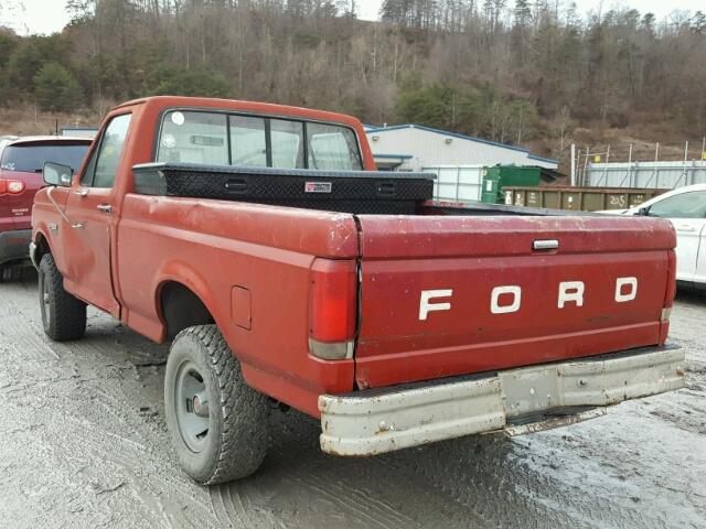 1FTEF14Y2JNB42218 - 1988 FORD F150 RED photo 3