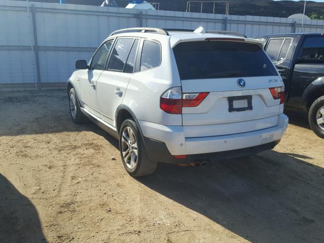 WBXPC93447WF19350 - 2007 BMW X3 3.0SI WHITE photo 3