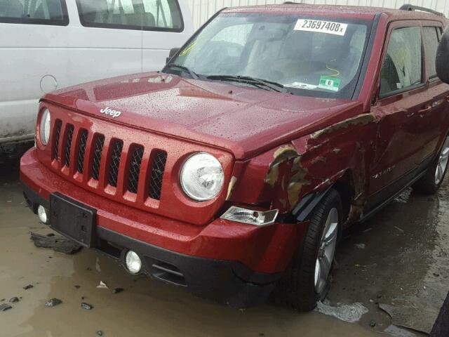 1C4NJRFB3CD599229 - 2012 JEEP PATRIOT LA RED photo 9