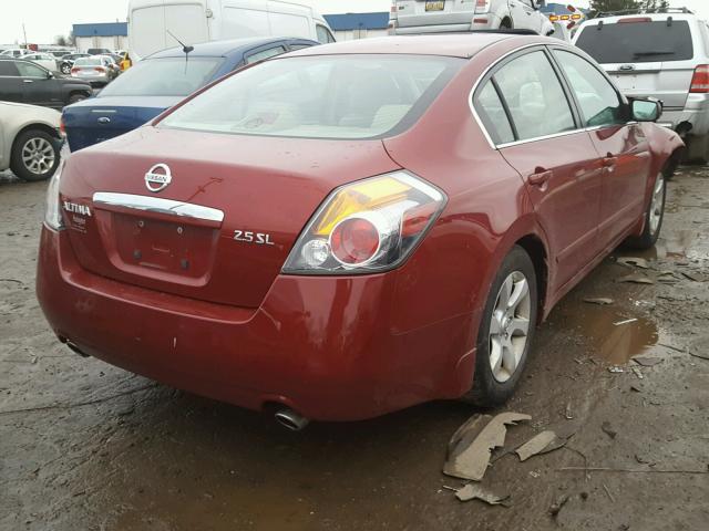 1N4AL21EX8C133625 - 2008 NISSAN ALTIMA 2.5 BURGUNDY photo 4