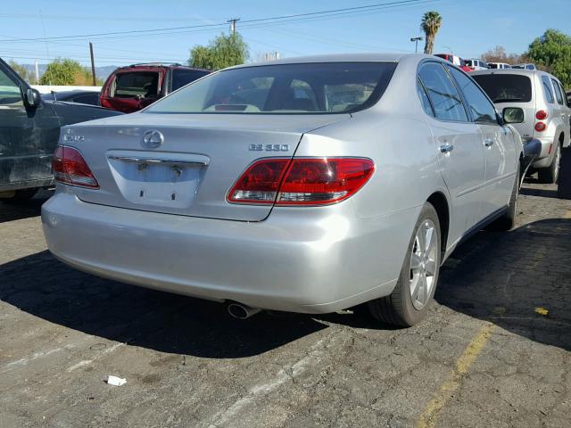 JTHBA30G965144208 - 2006 LEXUS ES 330 SILVER photo 4