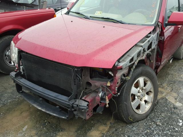 1FMCU94158KA29420 - 2008 FORD ESCAPE LIM RED photo 9