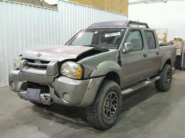 1N6ED27Y41C332425 - 2001 NISSAN FRONTIER C SILVER photo 2