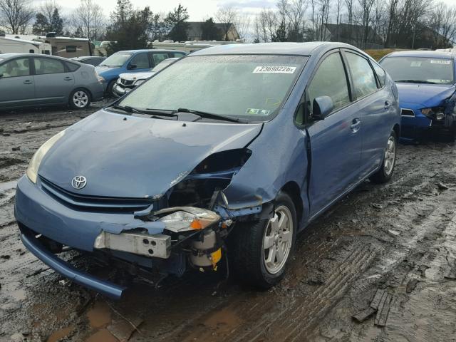 JTDKB20U957020716 - 2005 TOYOTA PRIUS BLUE photo 2