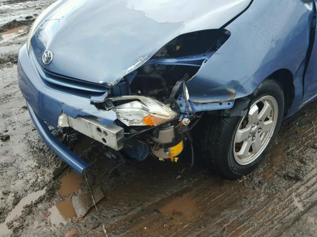 JTDKB20U957020716 - 2005 TOYOTA PRIUS BLUE photo 9