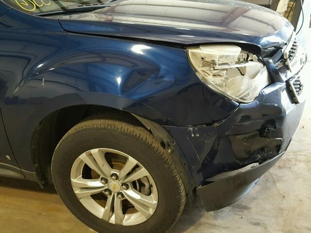 2CNALDEW4A6205325 - 2010 CHEVROLET EQUINOX LT BLUE photo 9