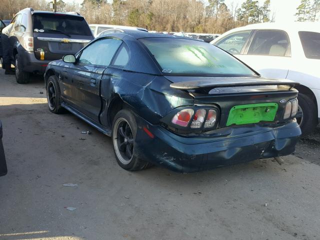 1FALP4046VF155956 - 1997 FORD MUSTANG GREEN photo 3