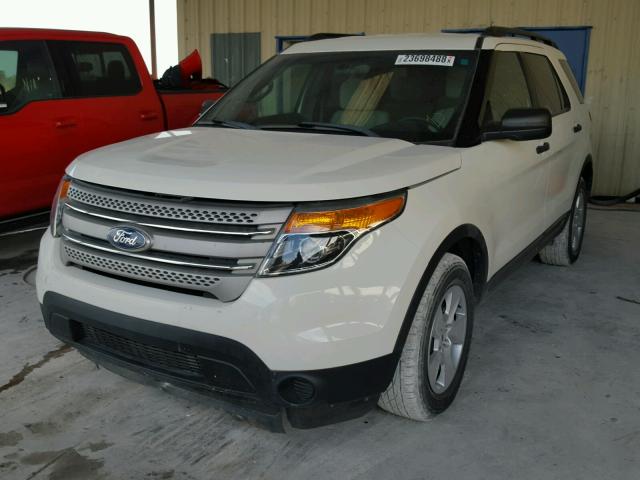 1FMHK7B81BGA42188 - 2011 FORD EXPLORER WHITE photo 2