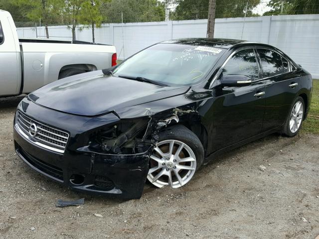 1N4AA51E79C825088 - 2009 NISSAN MAXIMA S BLACK photo 2