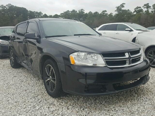 1C3CDZAB7DN753382 - 2013 DODGE AVENGER SE BLACK photo 1