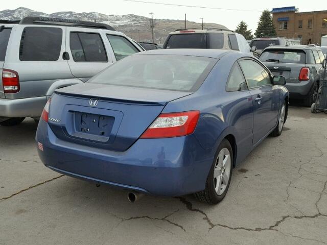 2HGFG12817H553682 - 2007 HONDA CIVIC EX BLUE photo 4