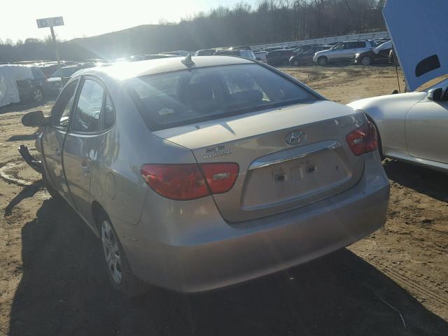 KMHDU4AD3AU861158 - 2010 HYUNDAI ELANTRA BL BEIGE photo 3