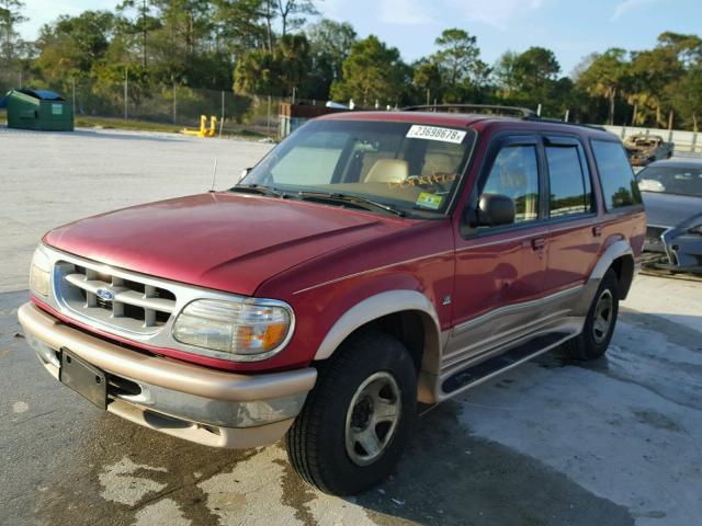 1FMDU35P6TZA92577 - 1996 FORD EXPLORER RED photo 2