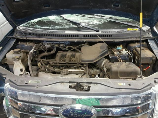 2FMDK48C29BA74996 - 2009 FORD EDGE SEL BLUE photo 7