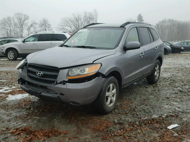 5NMSG73D38H161806 - 2008 HYUNDAI SANTA FE G GRAY photo 2