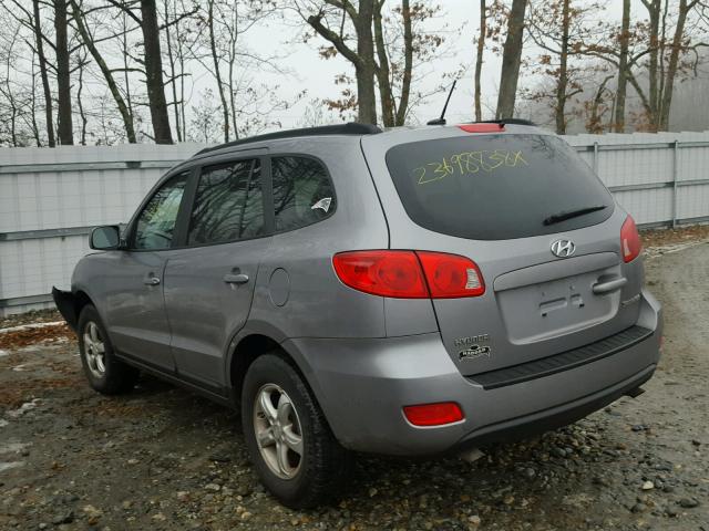 5NMSG73D38H161806 - 2008 HYUNDAI SANTA FE G GRAY photo 3