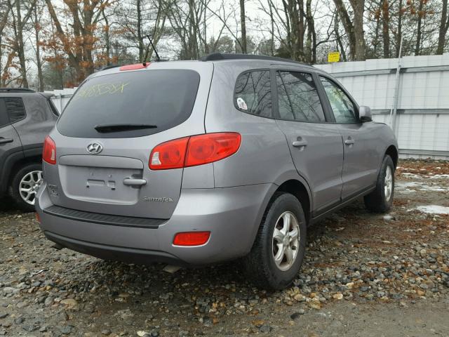 5NMSG73D38H161806 - 2008 HYUNDAI SANTA FE G GRAY photo 4