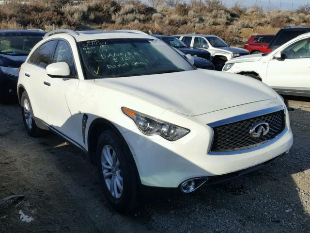 JN8CS1MW2HM412599 - 2017 INFINITI QX70 WHITE photo 1