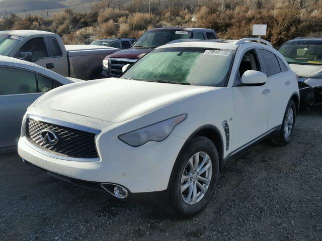 JN8CS1MW2HM412599 - 2017 INFINITI QX70 WHITE photo 2