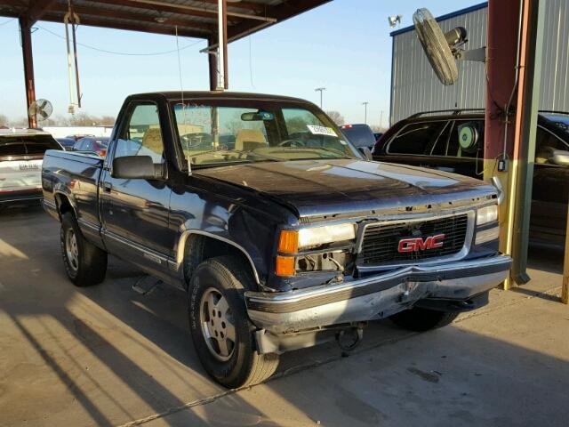 1GTEK14K8SZ555195 - 1995 GMC SIERRA K15 BLUE photo 1