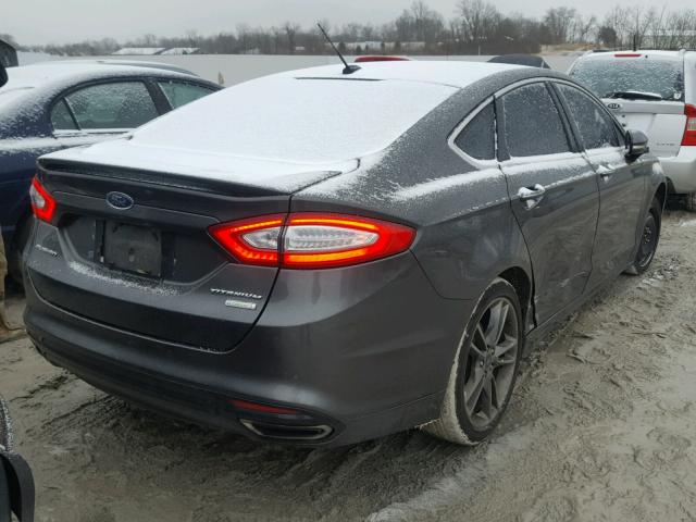 3FA6P0K91GR300437 - 2016 FORD FUSION TIT GRAY photo 4