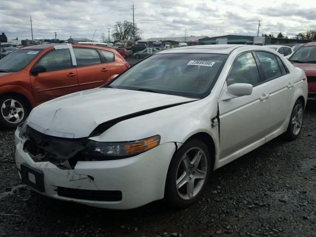 19UUA66275A044753 - 2005 ACURA TL WHITE photo 2