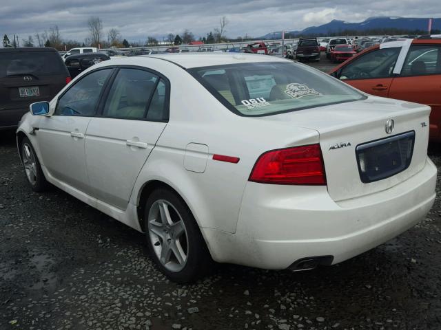 19UUA66275A044753 - 2005 ACURA TL WHITE photo 3