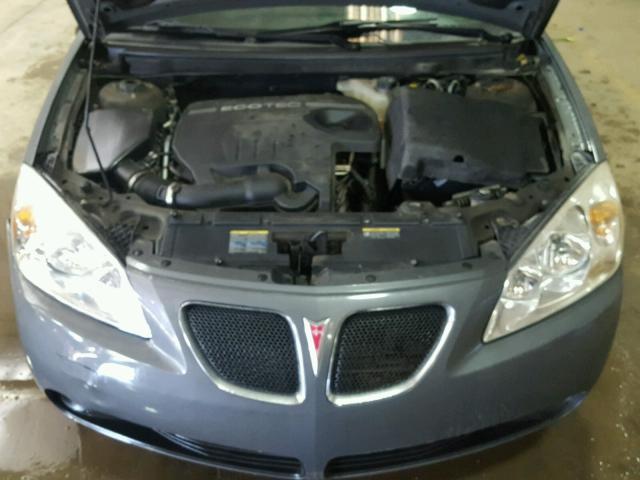 1G2ZG57B984309921 - 2008 PONTIAC G6 BASE GRAY photo 7