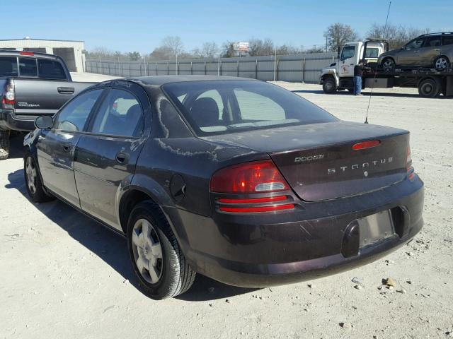 1B3EL36J64N358910 - 2004 DODGE STRATUS SE BLACK photo 3