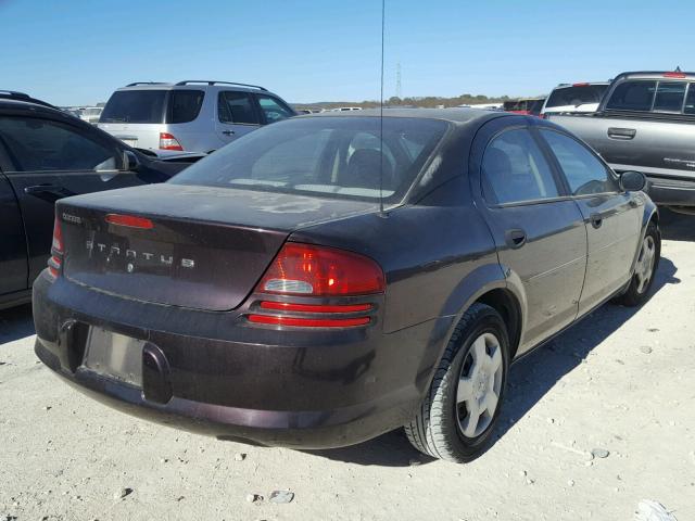 1B3EL36J64N358910 - 2004 DODGE STRATUS SE BLACK photo 4