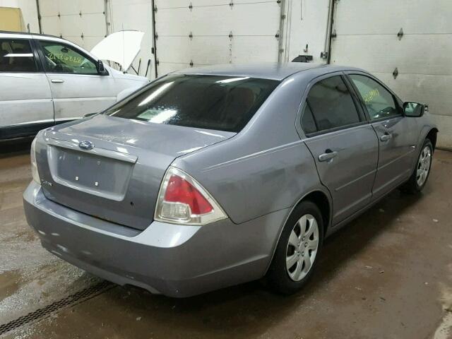 3FAHP06Z07R112754 - 2007 FORD FUSION S GRAY photo 4