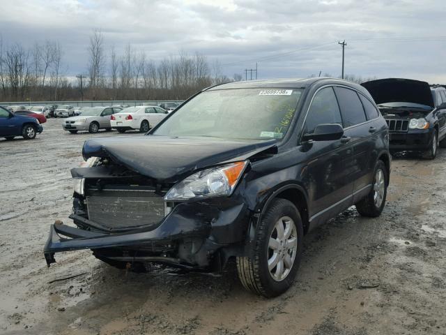 JHLRE48567C030325 - 2007 HONDA CR-V EX BLACK photo 2