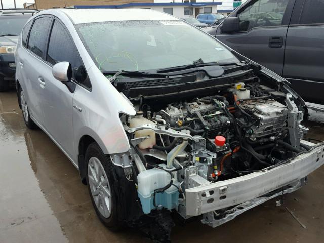 JTDZN3EU0C3096043 - 2012 TOYOTA PRIUS V SILVER photo 1