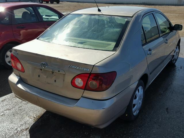 2T1BR32E45C438204 - 2005 TOYOTA COROLLA CE BEIGE photo 4