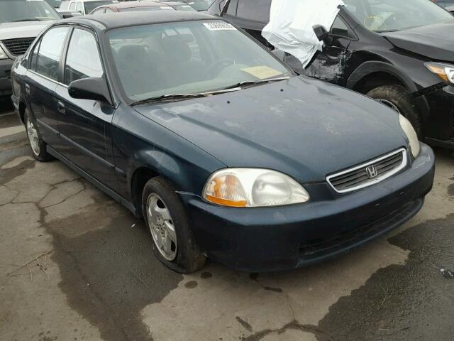 1HGEJ6520VL013998 - 1997 HONDA CIVIC DX GREEN photo 1